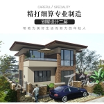 东南亚风格农村二层别墅设计图纸_乡村自建房子简约高档大气CAD设计图源码下载