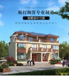 新农村兄弟双拼别墅设计图纸_乡村自建房_简约房屋房子施工图CAD设计图源码下载