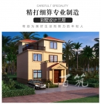 农村自建房图纸_8米1宽小户型自建房子设计图_75平米三层别墅 CAD设计图源码下载