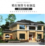 新农村别墅设计图纸_三层欧式外置厨房_乡村自建房施工图全套CAD设计图源码下载