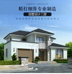 农村自建二层小别墅_简单大气乡村楼房设计图纸齐全漂亮全套CAD设计图源码下载