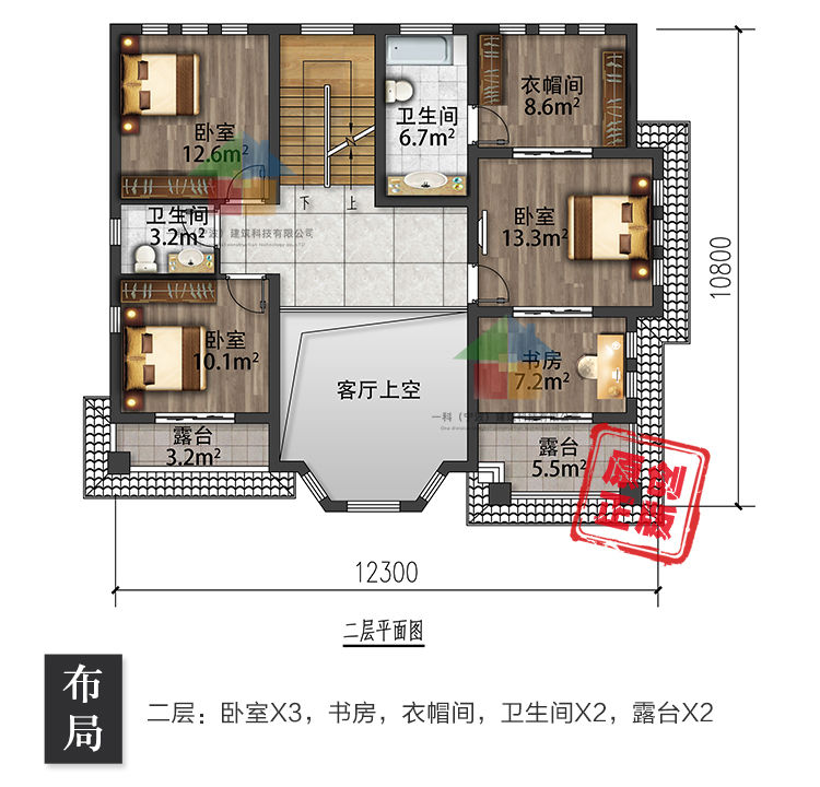 新农村欧式新款二层别墅设计图纸_乡村自建房子房屋全套施工图CAD设计图7
