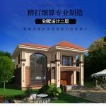 新农村欧式二层小别墅设计图纸_乡村新款两层自建房屋CAD设计图源码下载