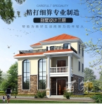 欧式新农村三层别墅设计图纸_大气乡村盖房自建房小户型简约CAD设计图源码下载