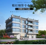 城镇县城五层商铺别墅设计图纸_农村出租自建房全套专业施工图CAD设计图源码下载