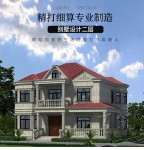 欧式新农村小别墅设计图_乡村自建房二层别墅房屋图纸_小洋房CAD设计图源码下载