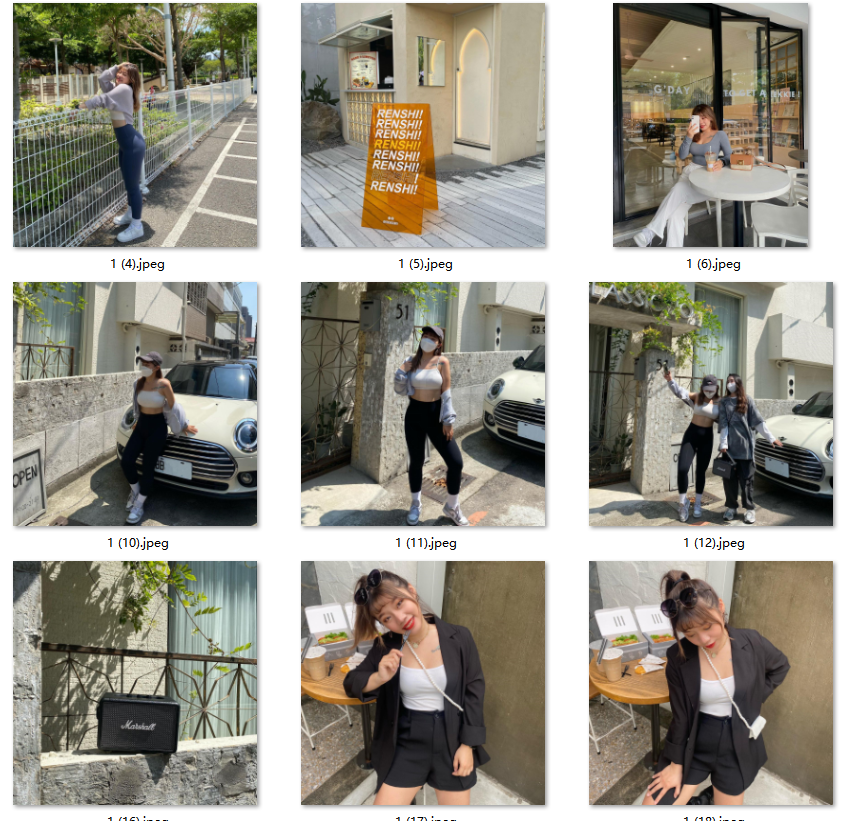 台湾健身女教练套图素材_蜜桃臀身材有健身生活照 美食旅游视频图14