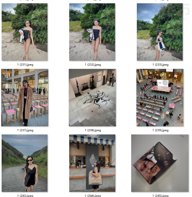 英国美女套图混血儿女生生活照_职业模特经常参加各种画展视频图9