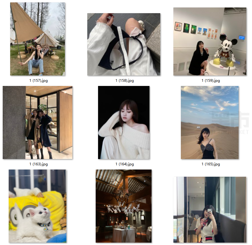 美女生活照套图素材_有钱白富美旅游度假 四季衣服闺蜜视频图5