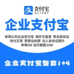 整套1个主号+4个子号企业支付宝账号出售 有限公司企业支付宝账号购买 -单笔5万当天20万额度/收付正常售后无忧/带营业执照/法人身份证正反照片/境外可直登