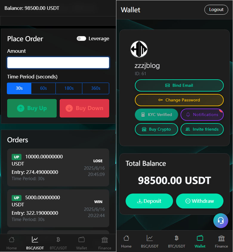 BitTong虚拟货币投资理财源码-虚拟货币微交易所源码图3