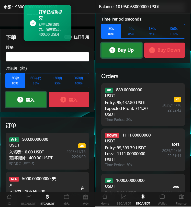 BitTong虚拟货币投资理财源码-虚拟货币微交易所源码图2