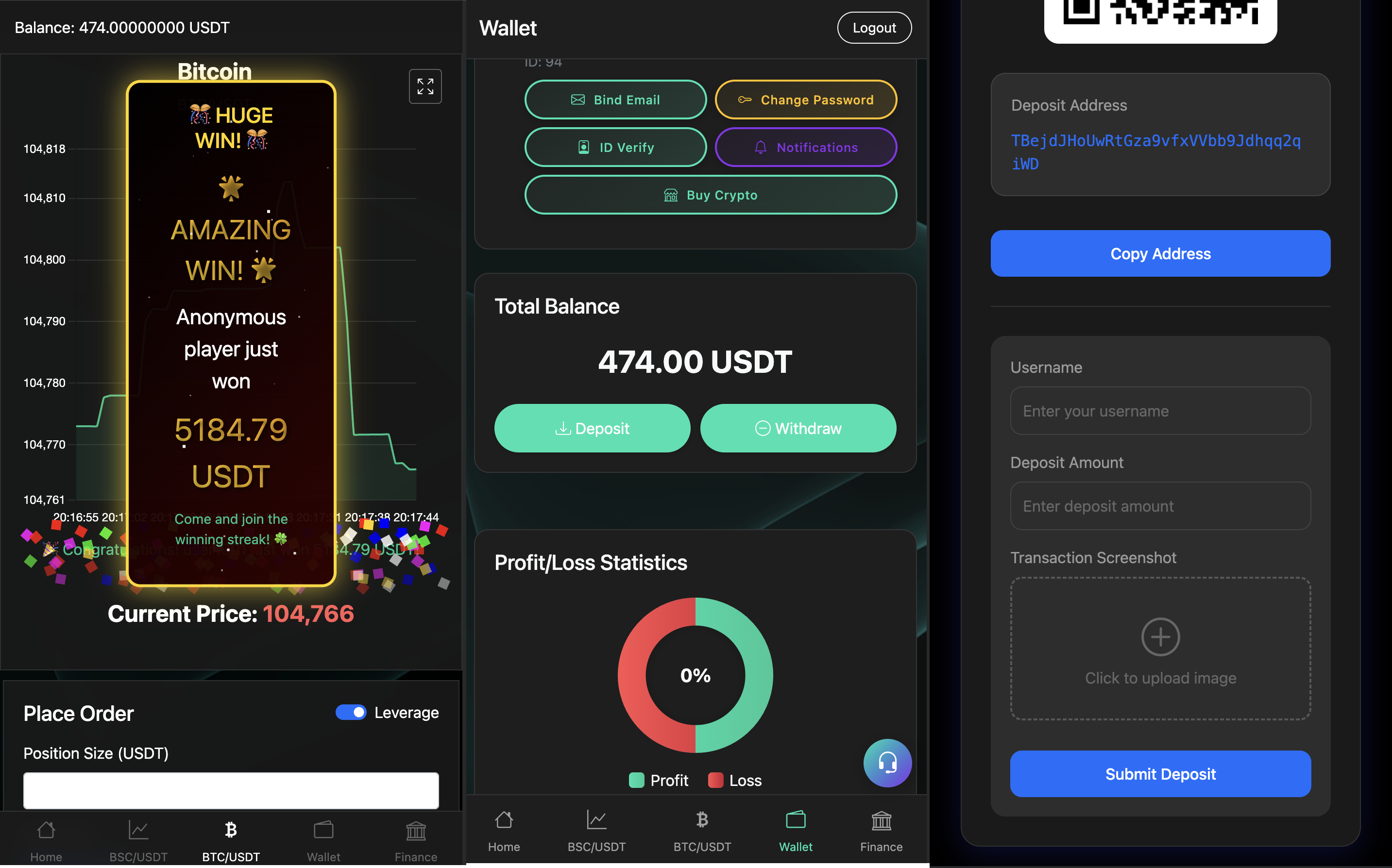 投资理财微交易源码-微盘投资理财源码-虚拟币交易所源码图4