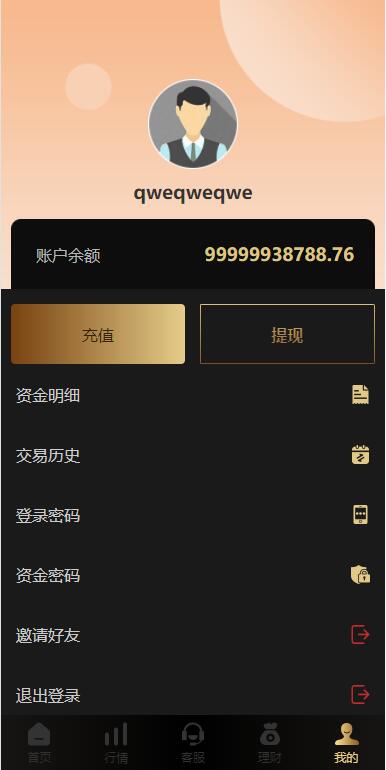多语言外汇虚拟币微盘源码-贵金属期货微盘系统源码图6