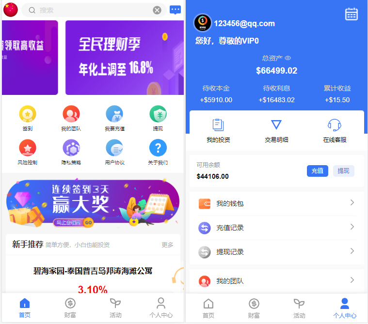 全开源国际投资理财源码 多语言投资理财源码 海外项目投资金融源码-带vue源码可二开